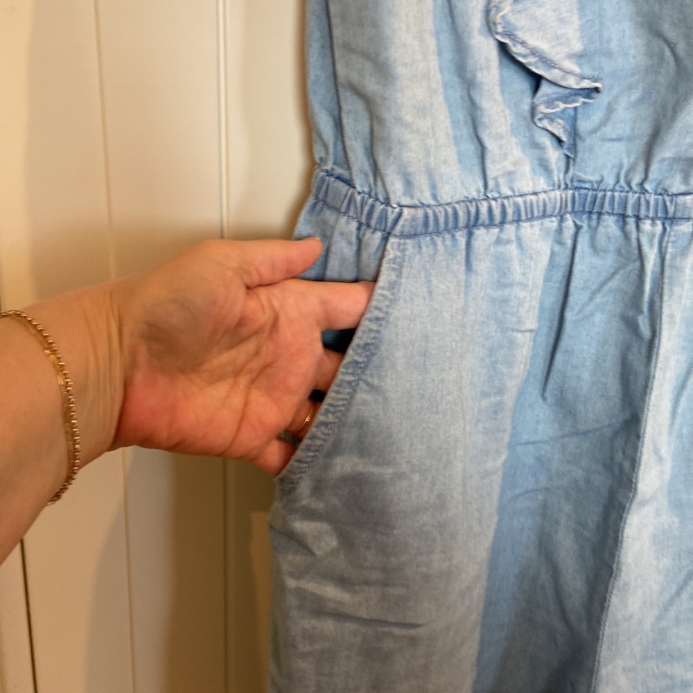 EVERNEW MELBOURNE ruffle button back romper 6 - Picture 6 of 10